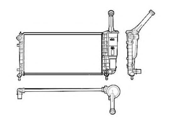 53616 NRF radiador de esfriamento de motor