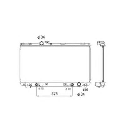 Radiador de esfriamento de motor para Lexus IS (E1)