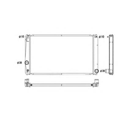 Q172-0406 Q-fix radiador de esfriamento de motor