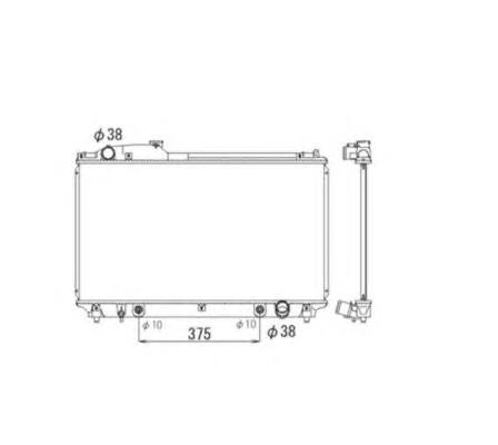 53584 NRF radiador de esfriamento de motor