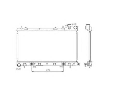 FP67A1399 NRF radiador de esfriamento de motor