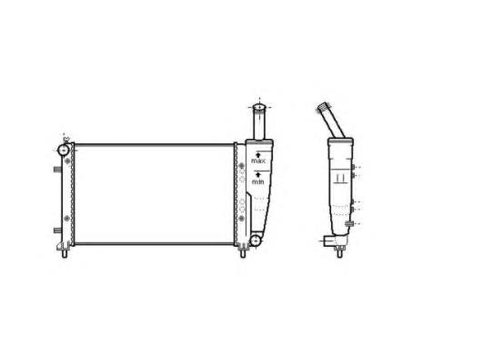 51724183 Fiat/Alfa/Lancia radiador de esfriamento de motor