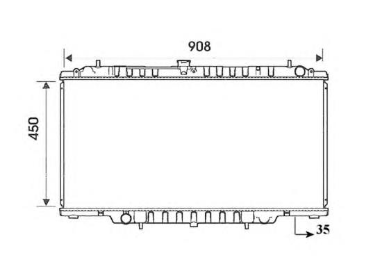 53830 NRF radiador de esfriamento de motor