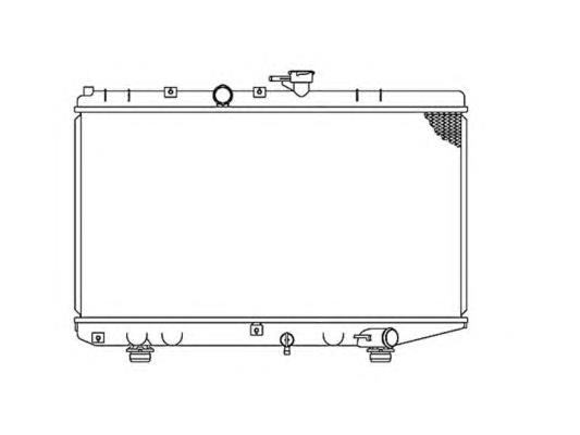 411508 Polcar radiador de esfriamento de motor