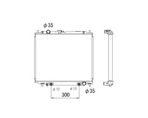 Radiador de esfriamento de motor 53810 NRF