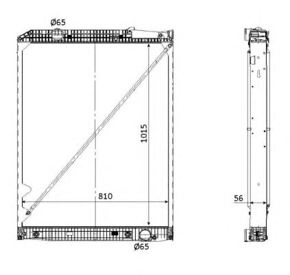 9425003503 Mercedes radiador de esfriamento de motor