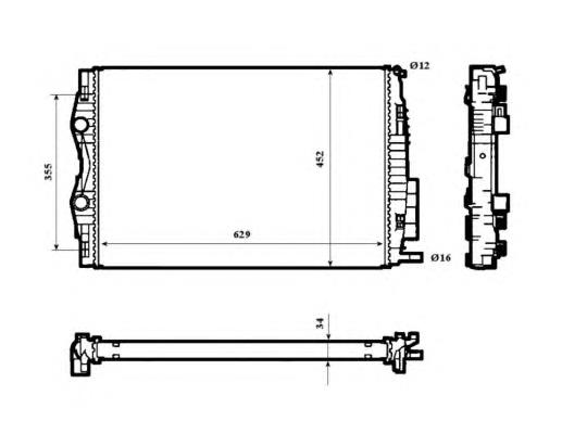 601308-1 Polcar radiador de esfriamento de motor