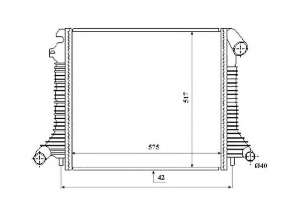 CR1217000P Mahle Original radiador de esfriamento de motor