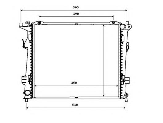 53848 NRF radiador de esfriamento de motor