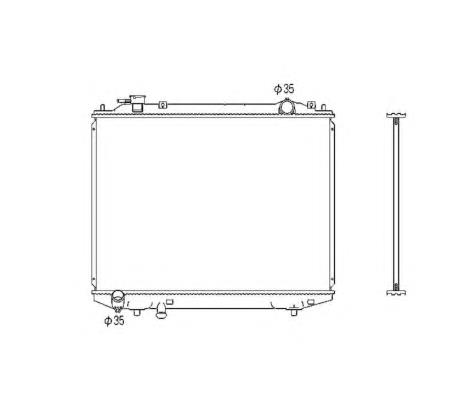 WL8515200 Mazda radiador de esfriamento de motor