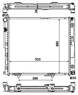 53785 NRF radiador de esfriamento de motor