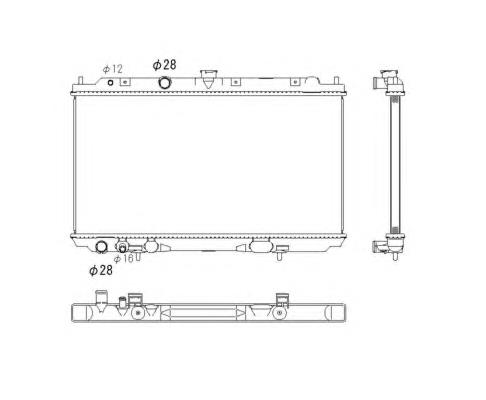 53760 NRF radiador de esfriamento de motor