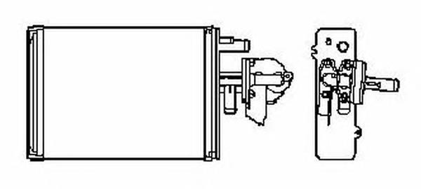 Radiador de forno (de aquecedor) para Citroen C25 (280,290)