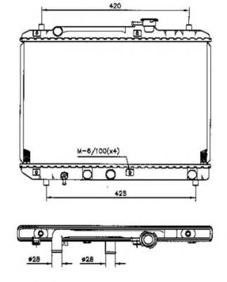 53207 NRF radiador de esfriamento de motor