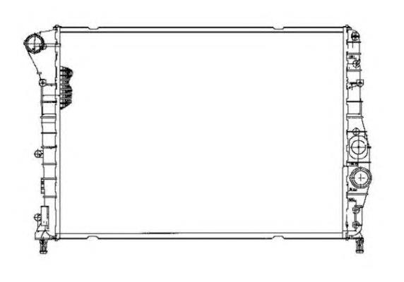 53203 NRF radiador de esfriamento de motor