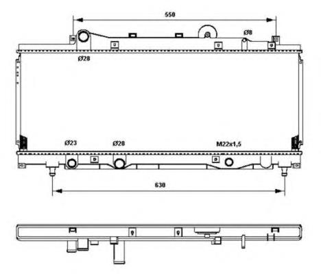 53202 NRF radiador de esfriamento de motor