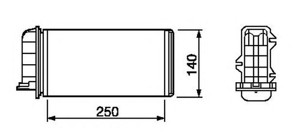 53219 NRF radiador de forno (de aquecedor)