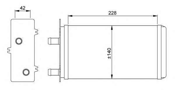 53214 NRF radiador de forno (de aquecedor)