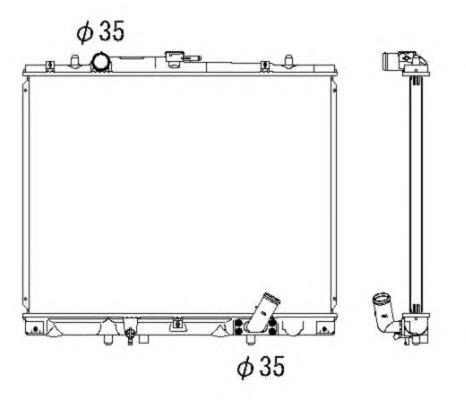 RA62895A Signeda radiador de esfriamento de motor