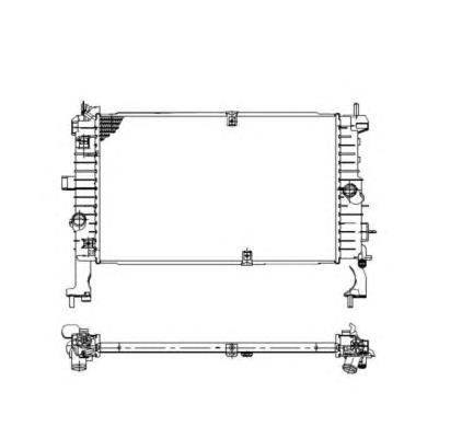 1300260 Opel radiador de esfriamento de motor