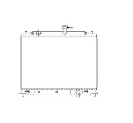 411708-3 Polcar radiador de esfriamento de motor