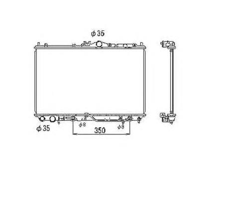 Radiador de esfriamento de motor 53469 NRF