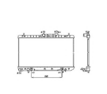 53470 NRF radiador de esfriamento de motor