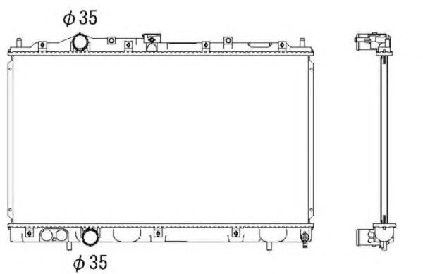 53522 NRF radiador de esfriamento de motor