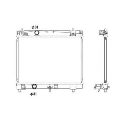 DRM50103 Denso radiador de esfriamento de motor