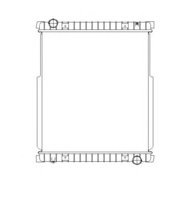 Radiador de esfriamento de motor 53538 NRF