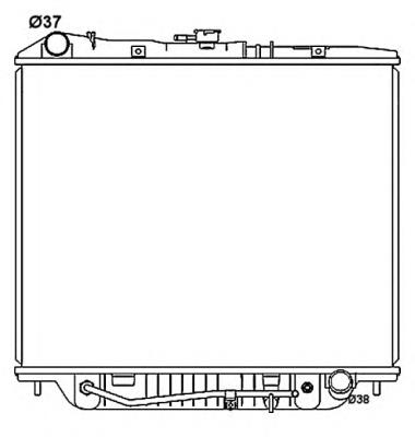 97036935 Opel radiador de esfriamento de motor