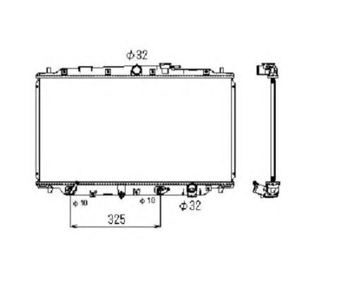 ADH29841 Blue Print radiador de esfriamento de motor