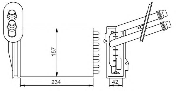53402 NRF radiador de forno (de aquecedor)
