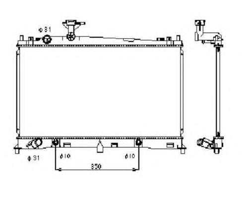 FP 44 A970-KY FPS radiador de esfriamento de motor