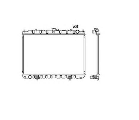 214108H801 Nissan radiador de esfriamento de motor