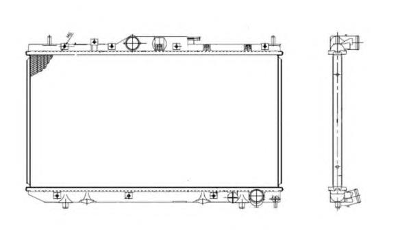 FP 70 A546-KY FPS radiador de esfriamento de motor