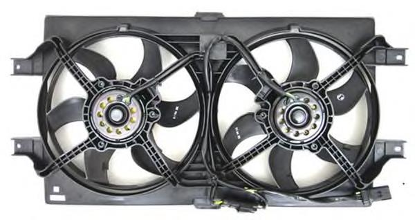 Ventilador elétrico de esfriamento montado (motor + roda de aletas) para Dodge Intrepid 