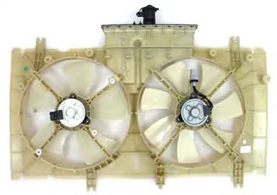 Difusor do radiador de esfriamento, montado com motor e roda de aletas 47493 NRF