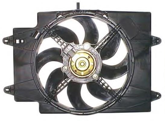 Difusor do radiador de esfriamento, montado com motor e roda de aletas para Alfa Romeo 147 (937)