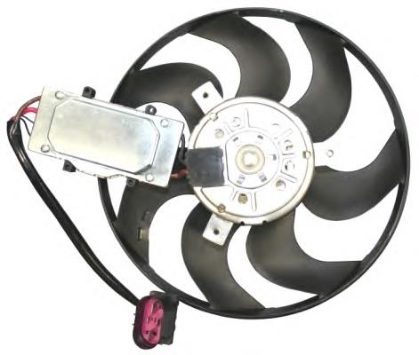 47647 NRF ventilador elétrico de esfriamento montado (motor + roda de aletas esquerdo)