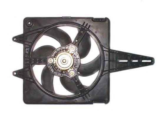 47820 NRF difusor do radiador de esfriamento, montado com motor e roda de aletas