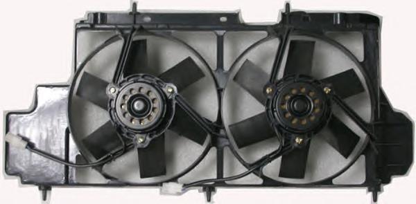 95593547 Peugeot/Citroen difusor do radiador de esfriamento, montado com motor e roda de aletas