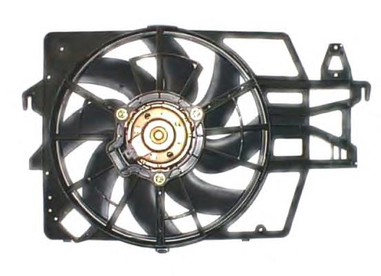 1028322 Ford difusor do radiador de esfriamento, montado com motor e roda de aletas