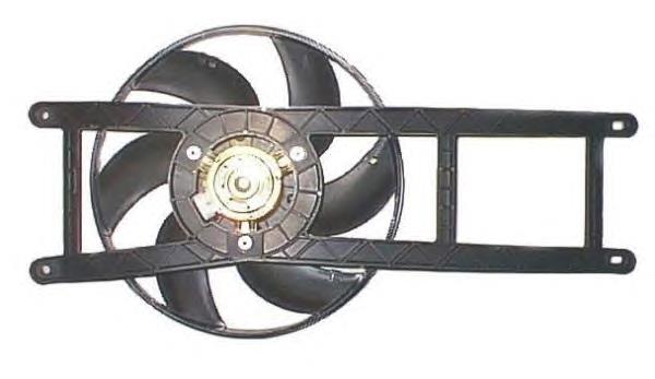 Ventilador elétrico de esfriamento montado (motor + roda de aletas) para Fiat Panda (169A)