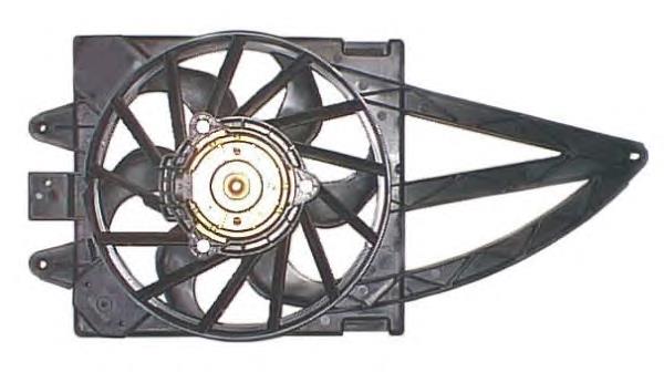 MTC483AX Magneti Marelli difusor do radiador de esfriamento, montado com motor e roda de aletas