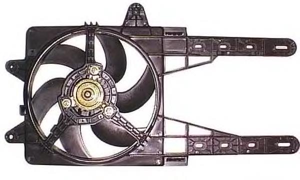 47288 NRF difusor do radiador de esfriamento, montado com motor e roda de aletas