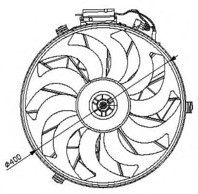 47028 NRF motor de ventilador de forno (de aquecedor de salão)