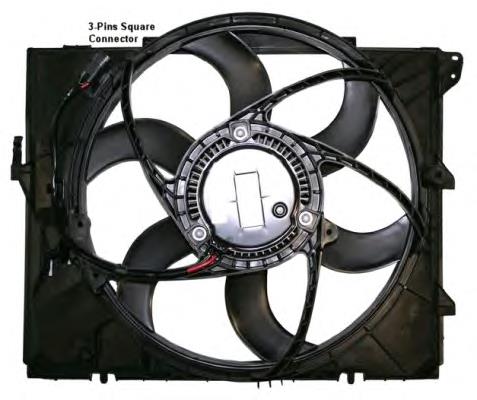 CFF264000S Knecht-Mahle difusor do radiador de esfriamento, montado com motor e roda de aletas