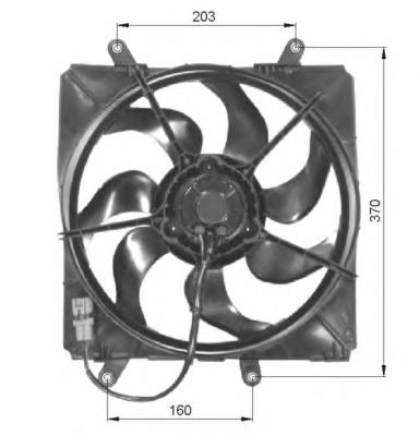 1636102080 Toyota motor de ventilador do sistema de esfriamento