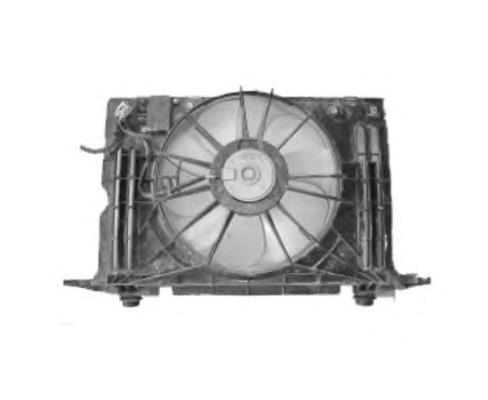 47379 NRF difusor do radiador de esfriamento, montado com motor e roda de aletas